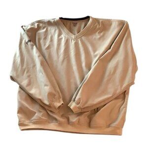 Ping Performance Dynamics Tan V-Neck Pullover Pockets Mens Size XL